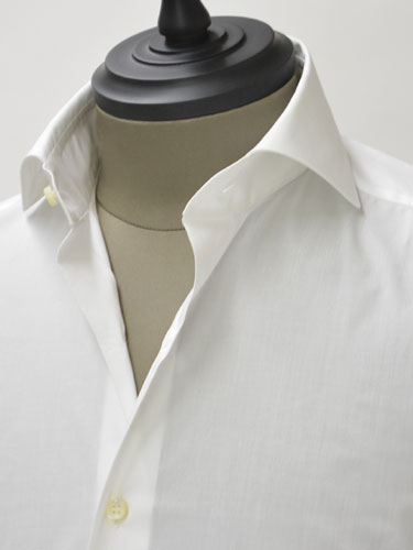 Errico Formicola【エリコ フォルミコラ】コットンツイルシャツ 7.1209-1 cotton WHITE(コットン ホワイト)