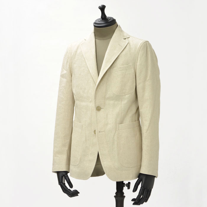【送料無料】 THE GIGI【ザ ジジ】 シングルジャケット ANGIE B003 1 linen cotton OFF WHITE(リネン コットン オフホワイト)