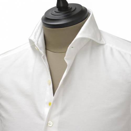 Giannetto【ジャンネット】カジュアルシャツ SLIM FIT 4G14400L84 001 cotton oxford WHITE(スリムフィット コットン オックスフォード ホワイト)
