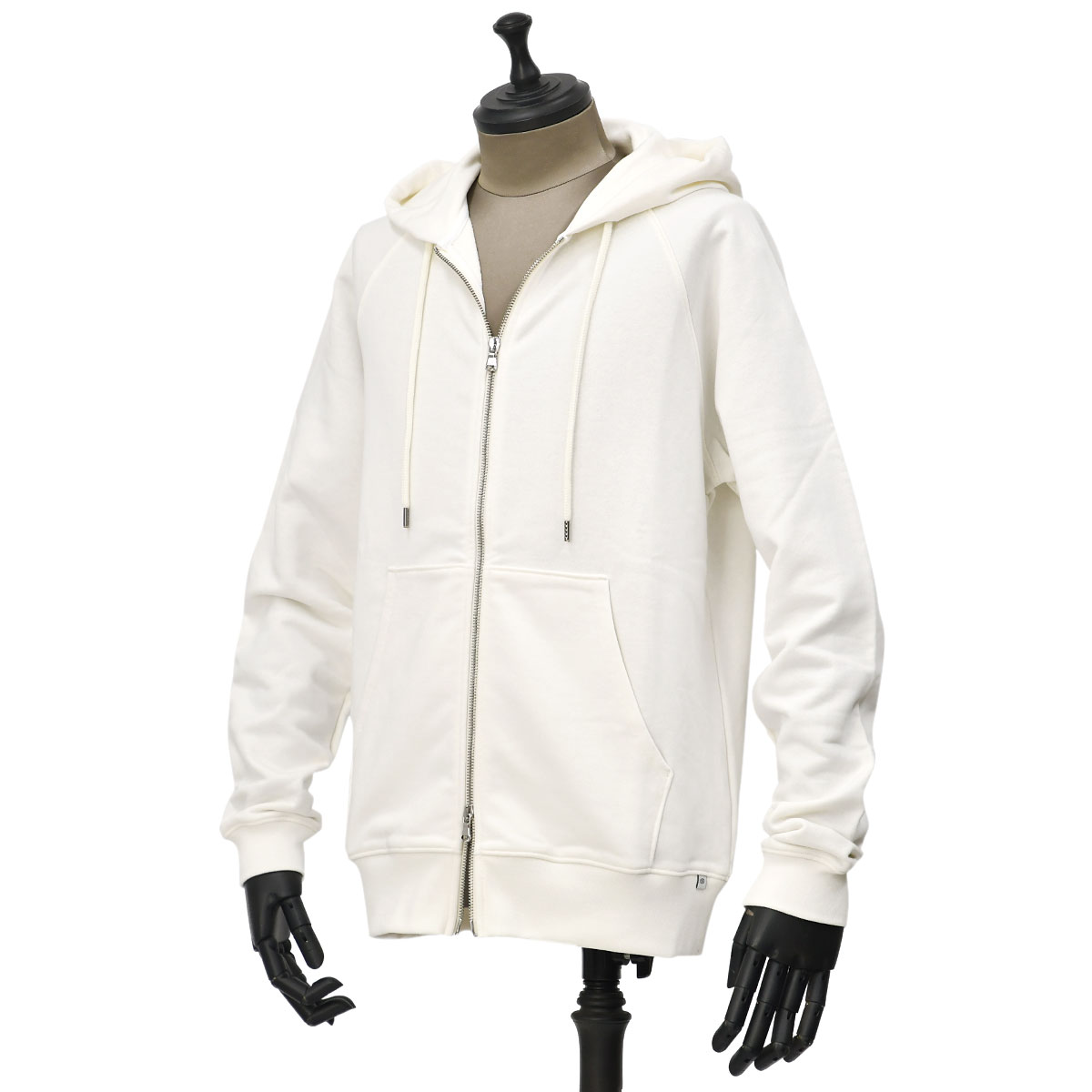 ANTICIPO【アンティチポ】フーデッドパーカー GRECO Jersey felpa 02 off white コットン オフホワイト