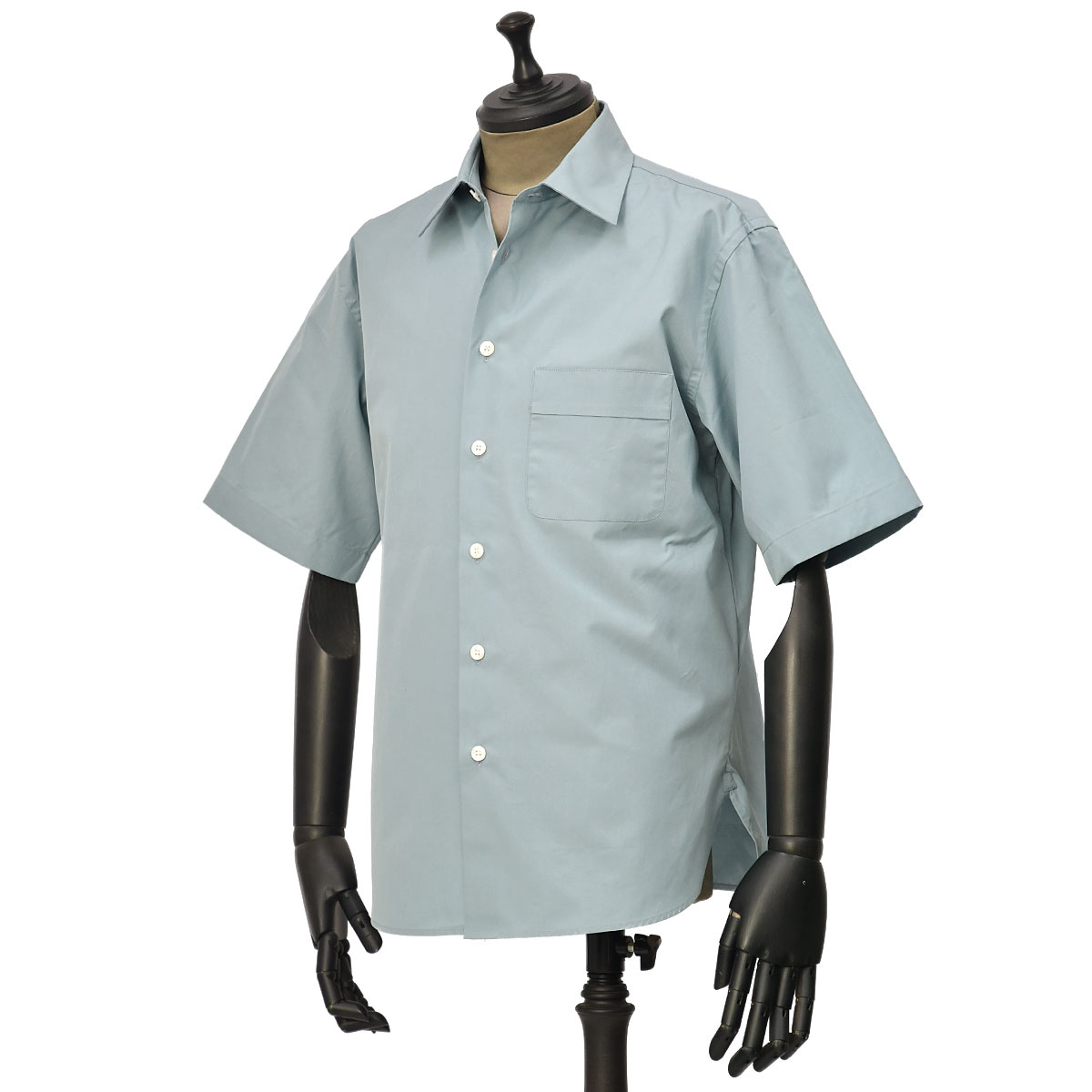 PT TORINO【ピーティートリノ】ショートスリーヴシャツ Shirt 01AL 0310 コットン サックスブルー