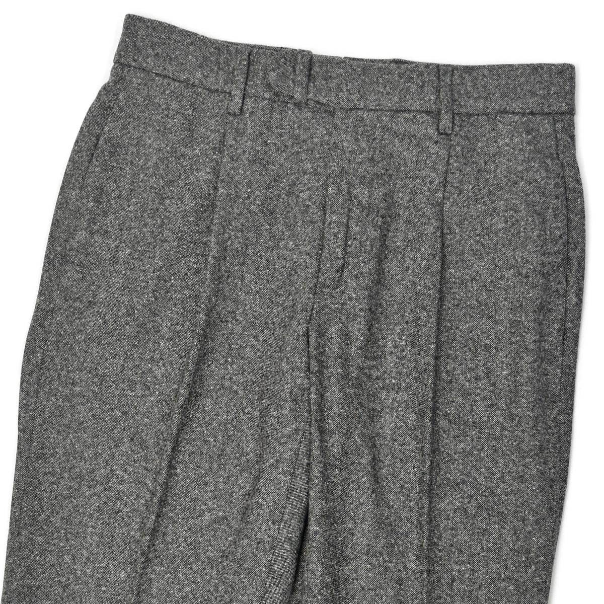 MORGANO【モルガーノ】リブ編みクルーネックニット giab's ARCHIVIO【ジャブス アルキヴィオ】ワンプリーツパンツ