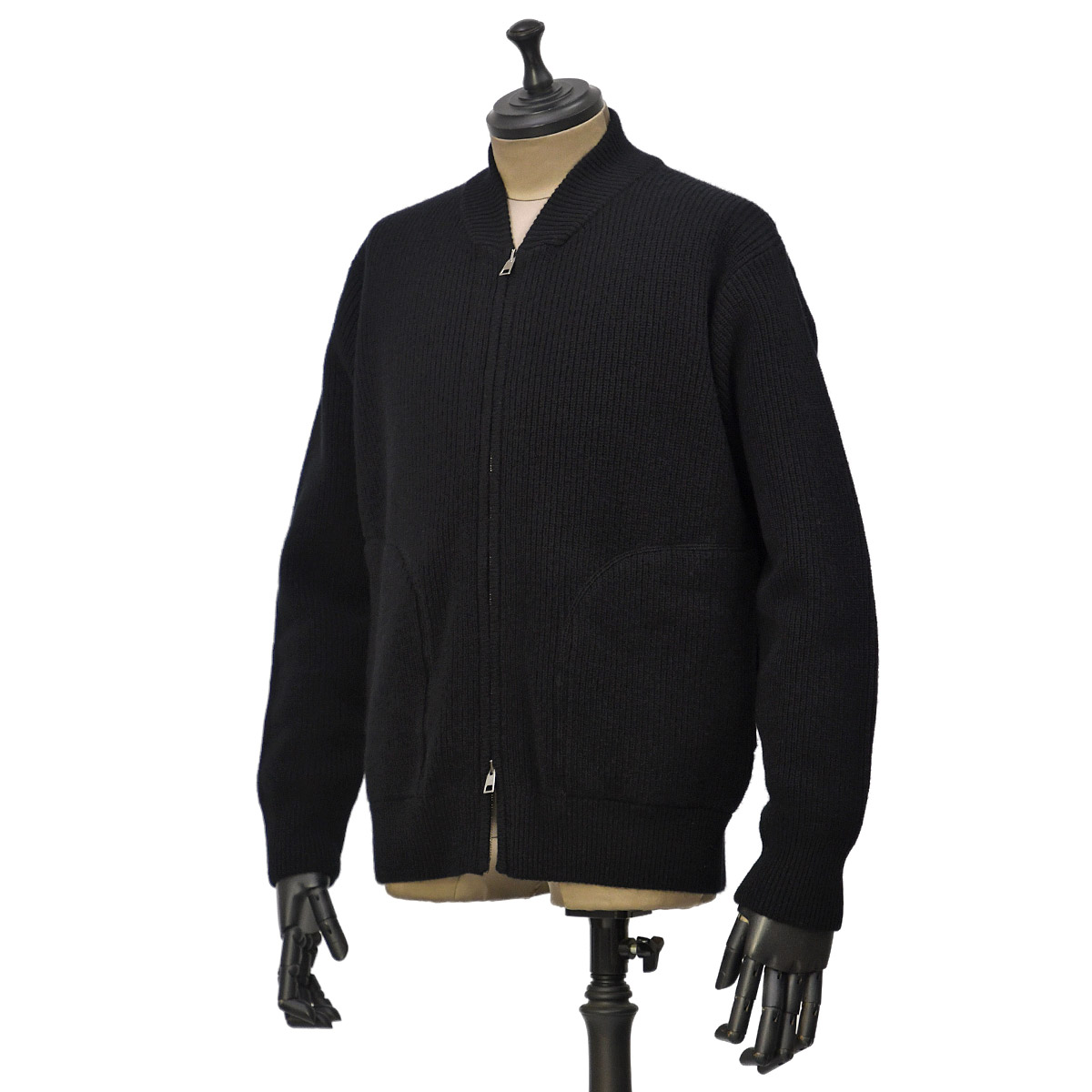 roberto collina【ロベルトコリーナ】ジップアップニットブルゾン roberto collina【ロベルトコリーナ】ジップアップニットブルゾン