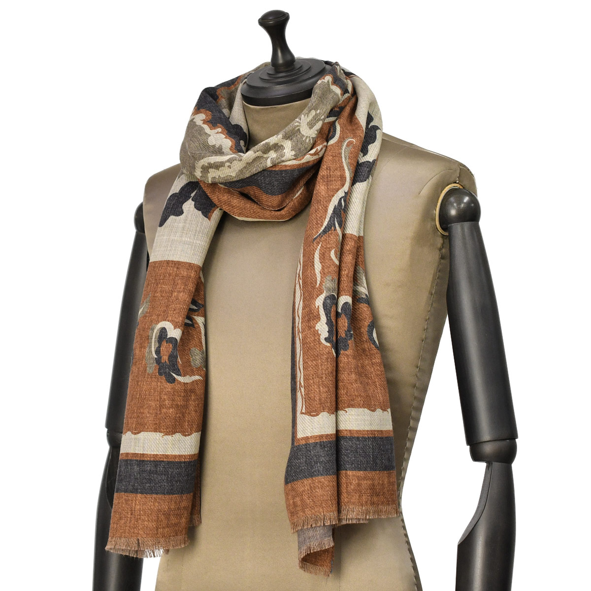 GALLIA KNIT PROJECT【ガリア ニットプロジェクト】クルーネックパッチワークニット GIERRE【ジエレ】ストール