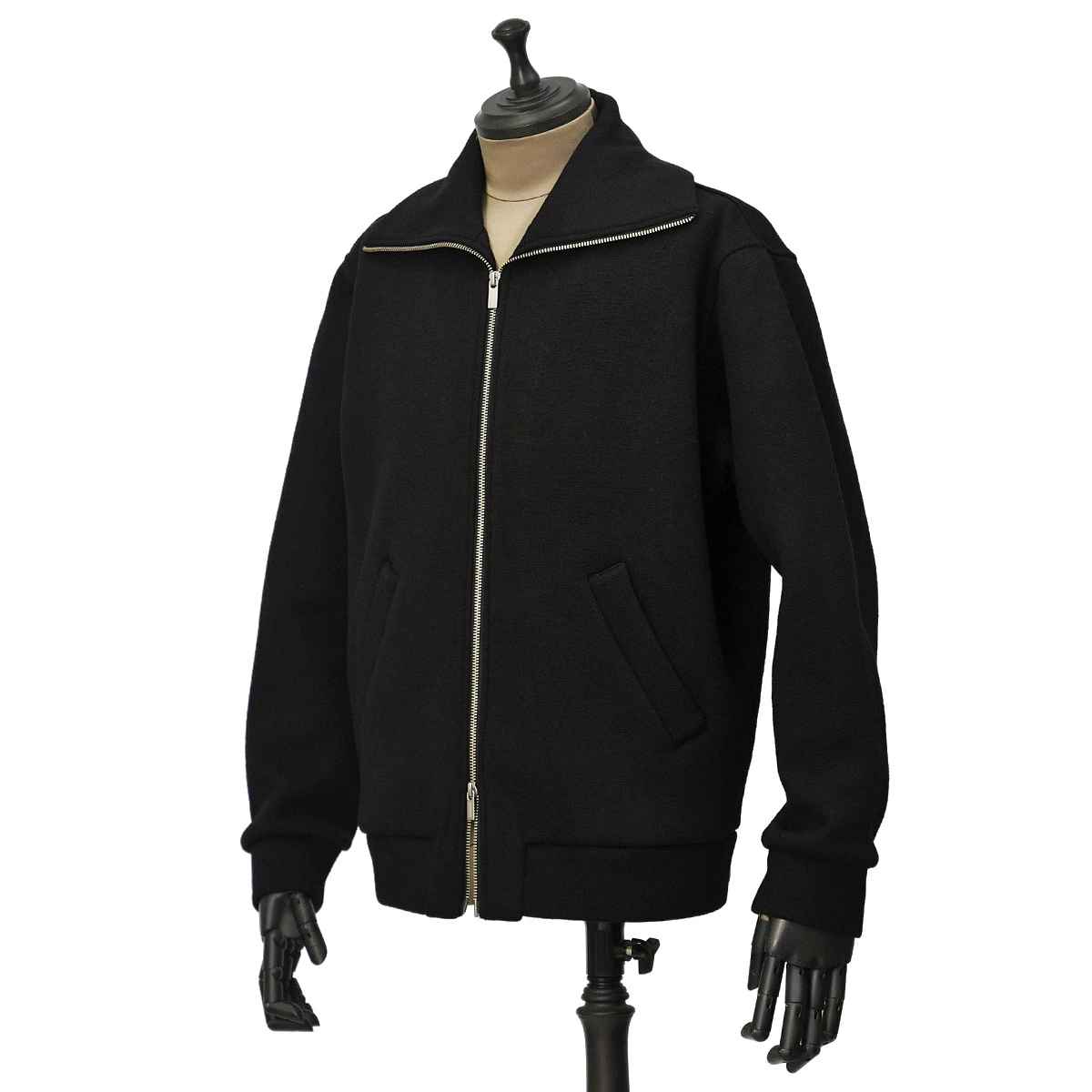 BARENA VENEZIA【バレナ ヴェネチア】ハイジップアップブルゾン Capospalla Alon Lanoso CSU5227 0458590 Nero ウール ブラック