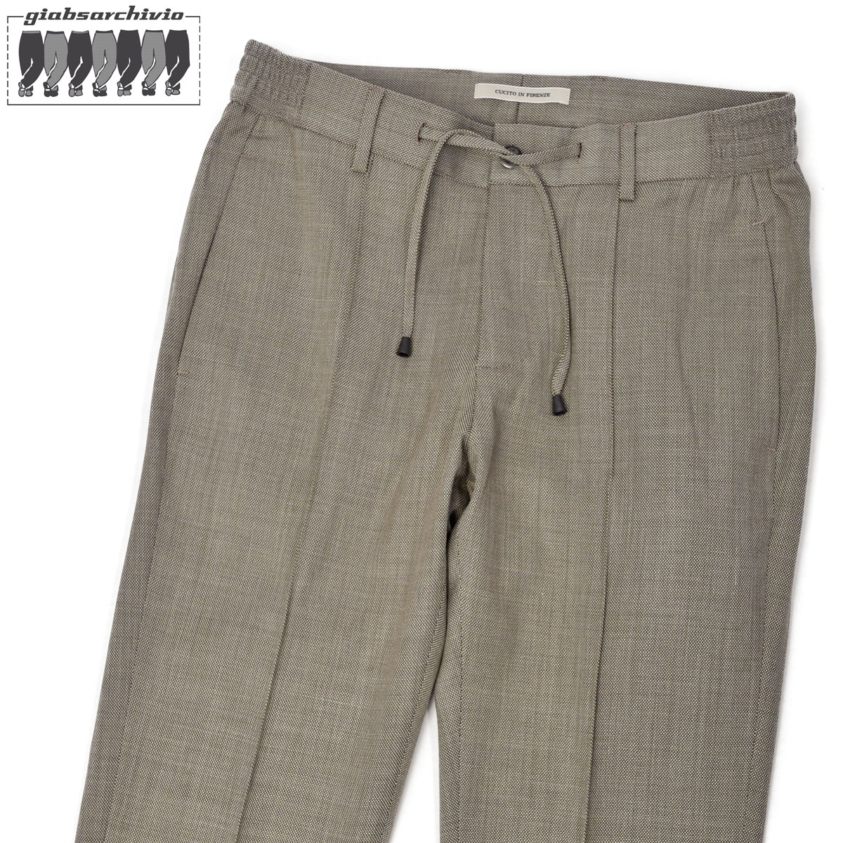 GRAN SASSO【グランサッソ】モックネックニット giab's ARCHIVIO【ジャブス アルキヴィオ】リラックスパンツ