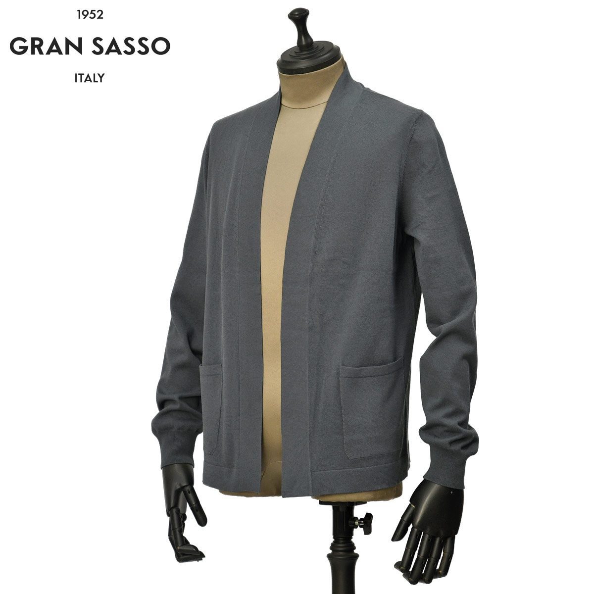 GRAN SASSO【グランサッソ】ボタンレスカーディガン GRAN SASSO【グランサッソ】ボタンレスカーディガン